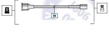 BRECAV 92.6840 Ignition Cable